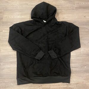 Suede hoodie